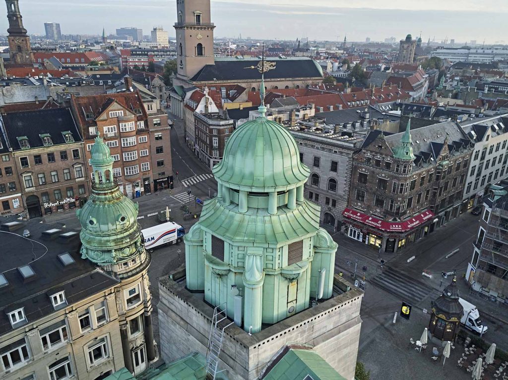 Dronefoto ved Domhuset