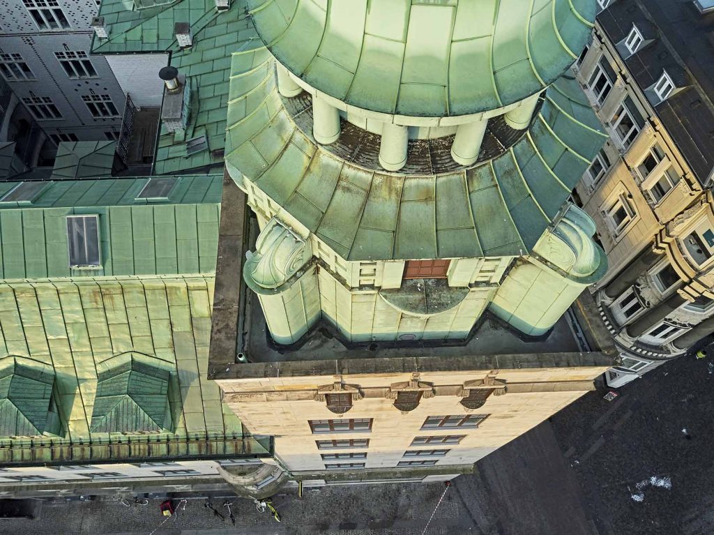 Dronefoto ved Domhuset