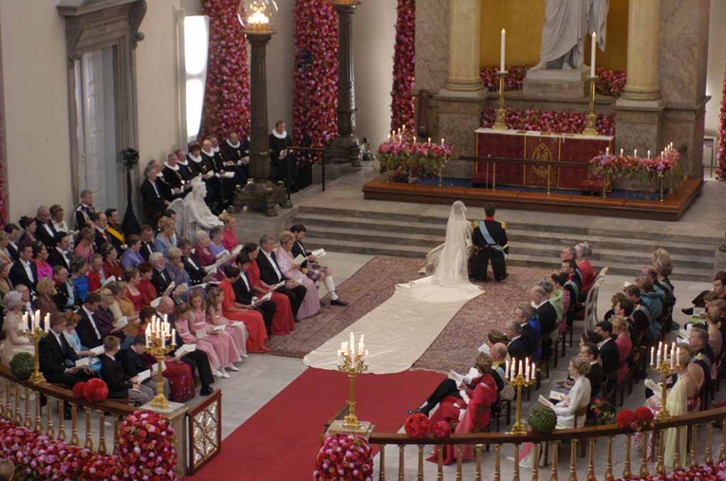 Kronprins Frederik Mary Donaldson Bryllup i Vor Frue Kirke Fredag den 14.maj 2004