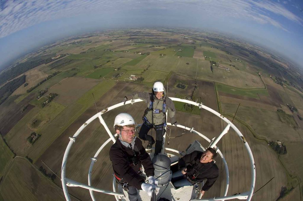 TV2 antennemast og selfie i Jyderup