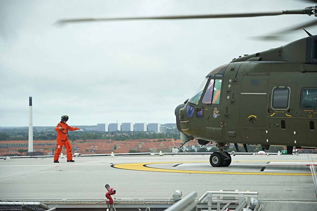 Helikopter på Rigshospitalet