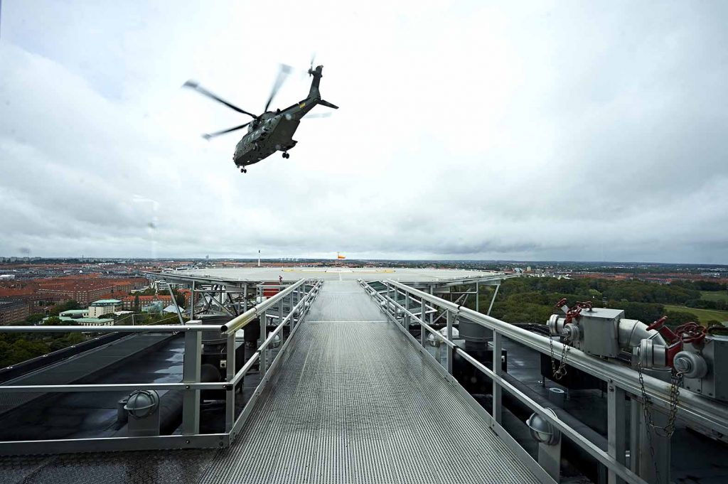 Helikopter på Rigshospitalet