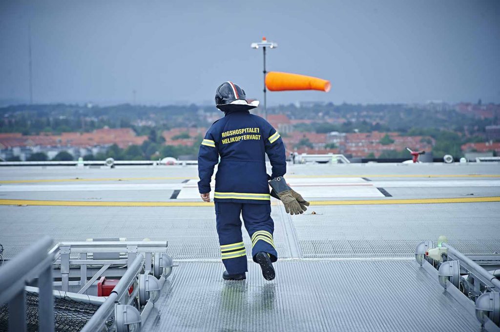 Helikopter på Rigshospitalet