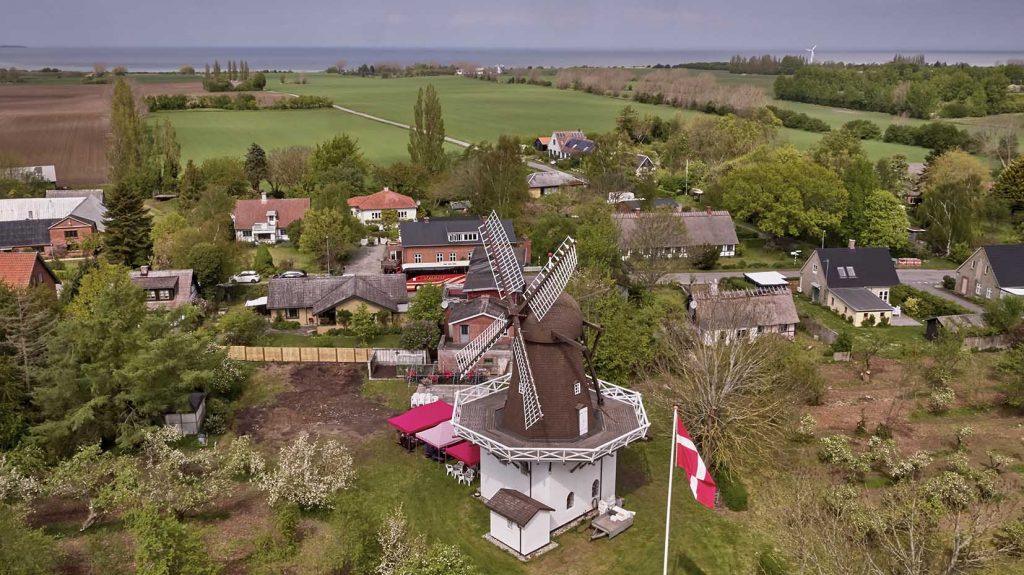 Fejø Mølle Dronefoto