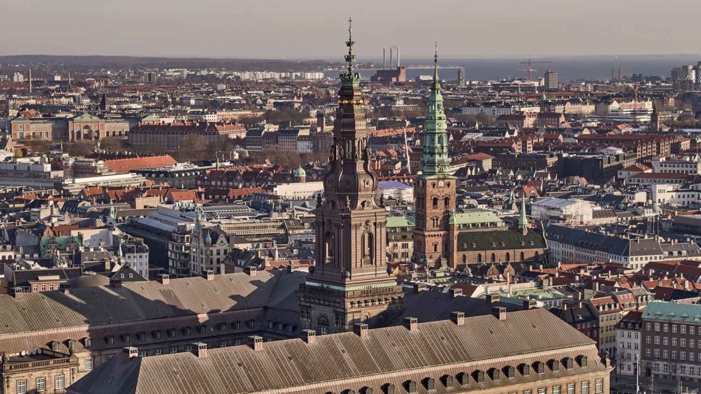 Christiansborg Slot Dronefoto