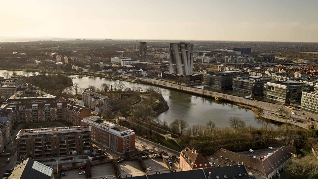 Voldgraven i København Dronefoto