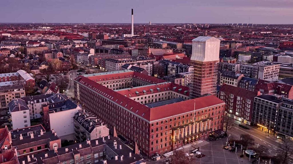 Frederiksberg Rådhus renovering Dronefoto