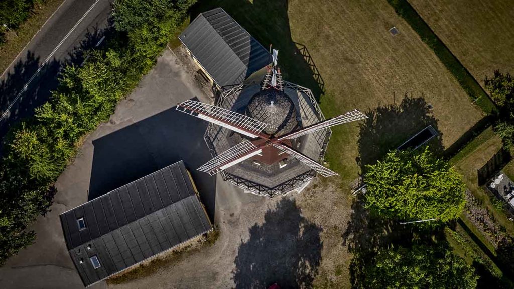Møllen i Hørsholm dronefoto