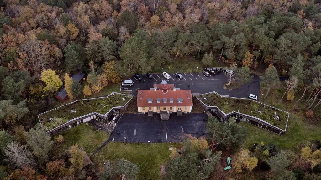 Margarethagården i Hornbæk dronefoto